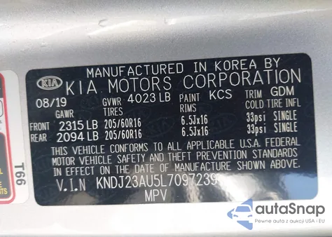 2020 Kia Soul Lx from USA, damaged, VIN KNDJ23AU5L7097239